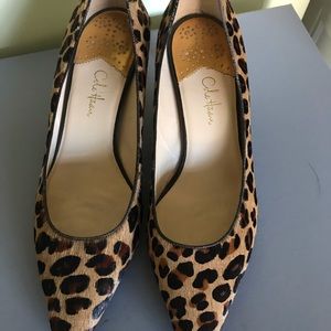 Cole Haan beautiful Leopard hair heels